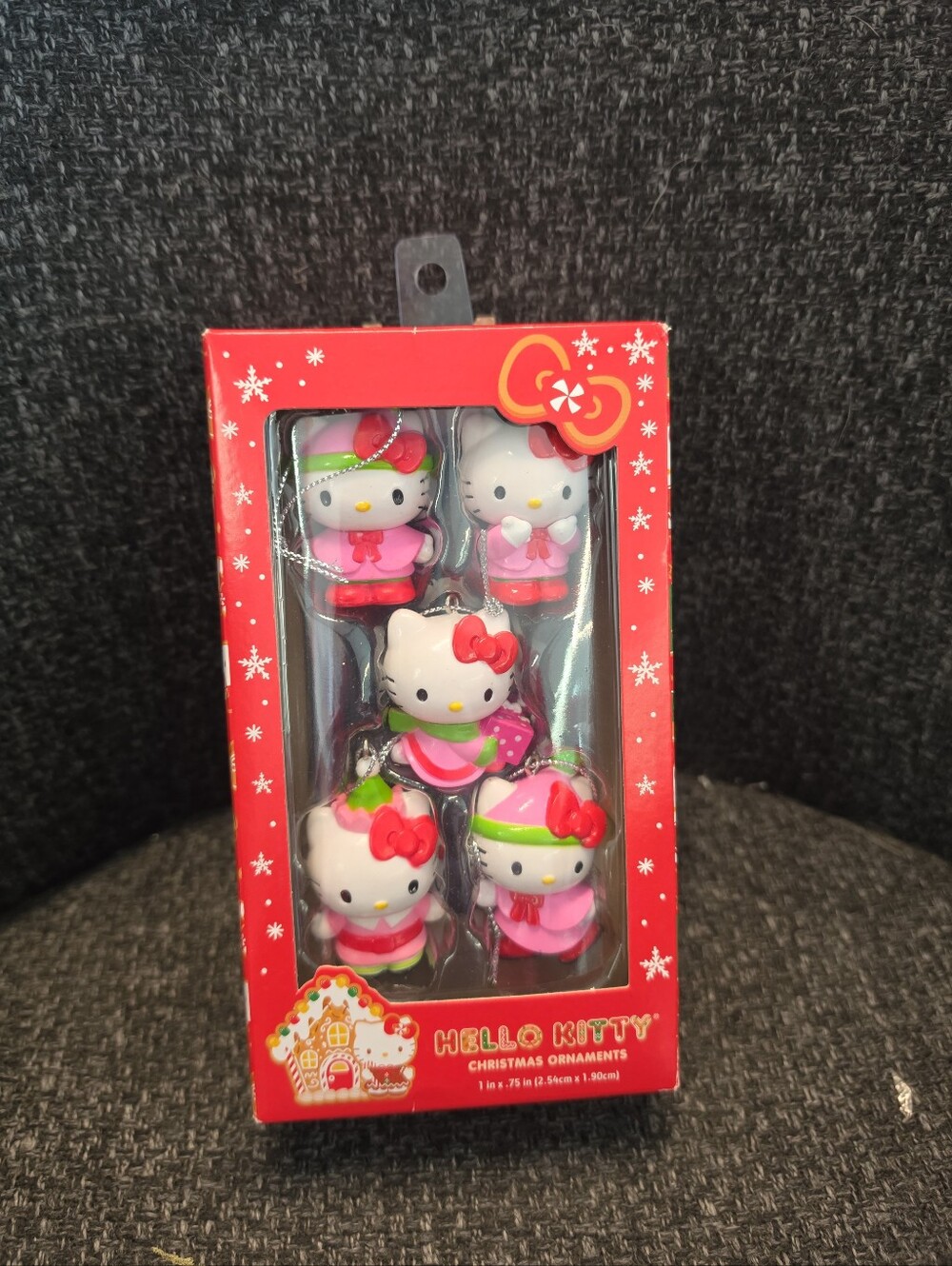 NWT Set Of 5 Hello Kitty Mini Christmas Tree Ornaments Kurt S. Adler Sanrio